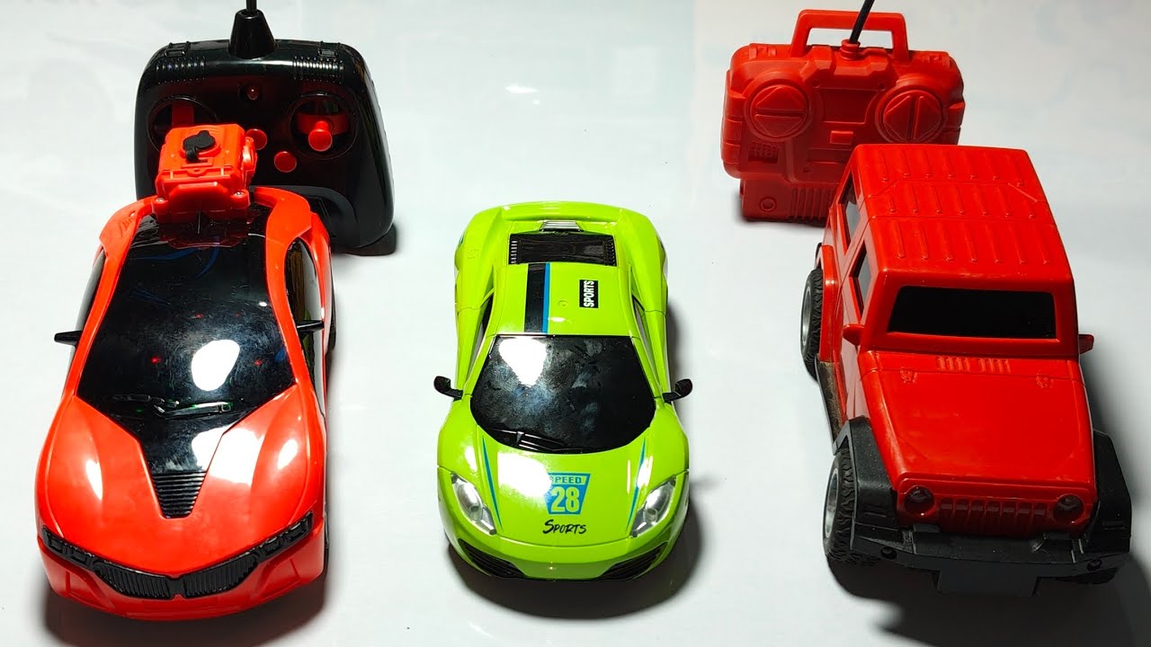 Remote control car racing testing and unboxing RC thar