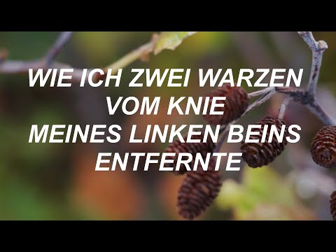 So entfernen Sie Warzen (Zeitraffervideo)