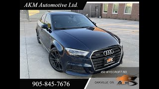 2018 Audi A3 Technik, S-Line, quattro, 2.0L TFSI - AKM Automotive
