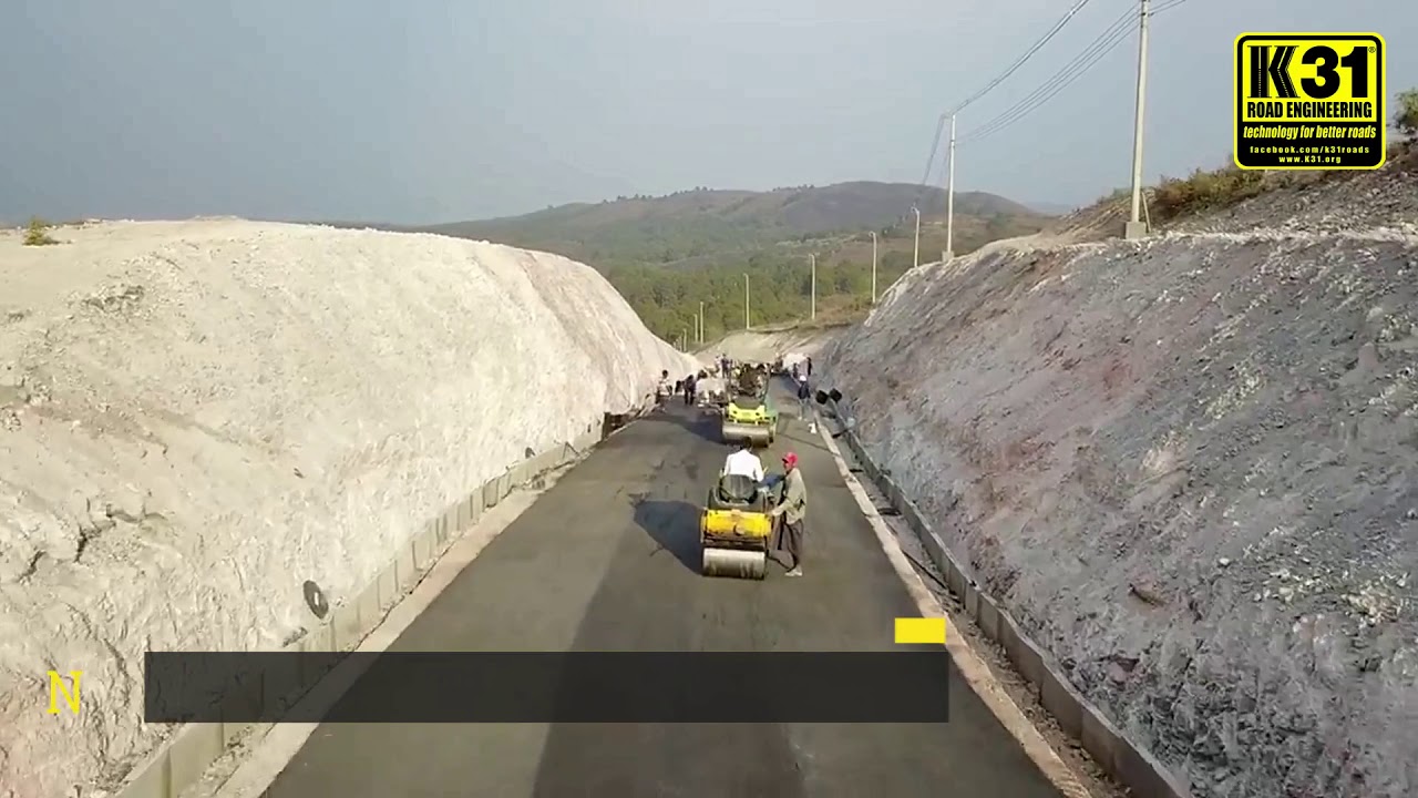 Easy road construction using K31-CAP cold mix asphalt