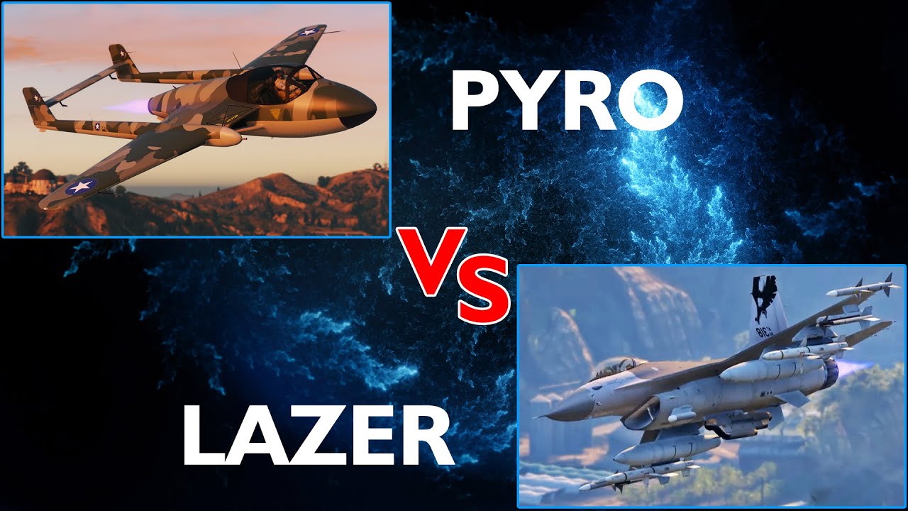GTA 5 ONLINE: PYRO VS LAZER DOGFIGHT | F4D