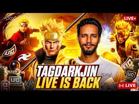 🔴 BGMI LIVE New Naruto Ultimate Theme Gameplay | TAGDARKJIN Returns | Road to 1K #bgmi #live #shorts