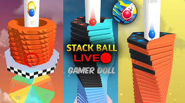 🔴 STACK BALL 3D ONE TAP WIN 😍 | LIVE #games #live #stackball