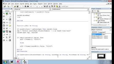 Basic ADD, EDIT, UPDATE, DELETE, SEARCH in VB6 Part 4