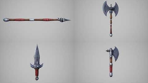 Stylized Fantasy Weapons and Shields Asset Pack for UE4