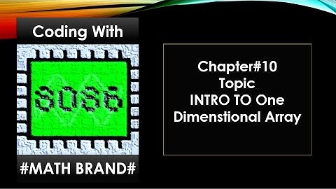 Microprocessor & Microcontroller | Chapter#10 | One Dimensional Array | Assembly language | Emu8086