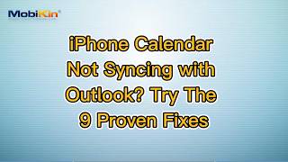 iPhone Calendar Not Syncing with Outlook Try The 9 Proven Fixes