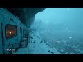 Ambient Soundscape Of A Dystopian Post Earth World Cyberpunk Snowstorm