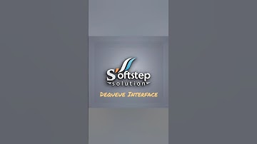 🚀🚀Dequeue Interface 🚀🚀 #Java #Deque #TechTips #LearnJava #Coding #Softstep #SoftstepSolution