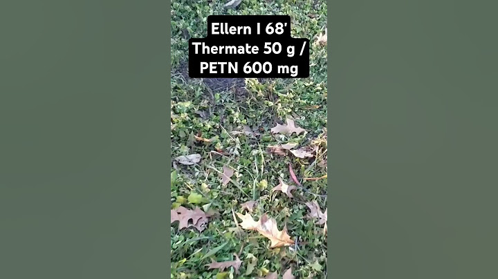 Ellern I 68', Thermate: Fe3O4 44%, Al 25%, Ba(NO3)2 29%, S 2%