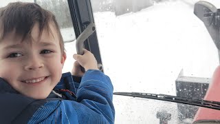Tractor snow blower , Massey Ferguson 1643