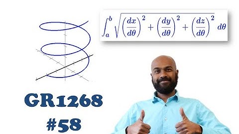 Math Subject GRE: Arc Length! GR1268 #58