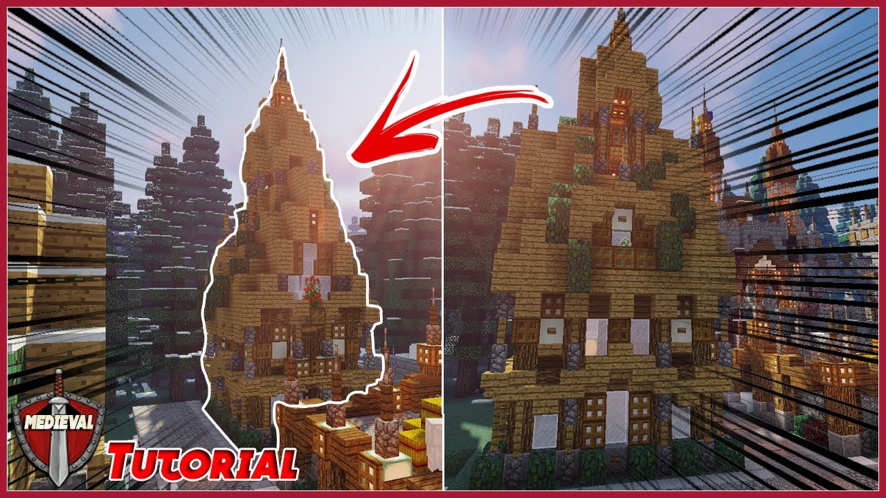 🏗️📖 Como Construir uma CASA MEDIEVAL no minecraft - MINECRAFT MEDIEVAL ...