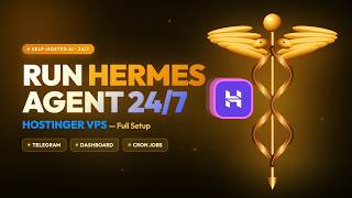 Run Hermes Agent 24/7 on Hostinger VPS, Setup Telegram, Dashboard and Cron