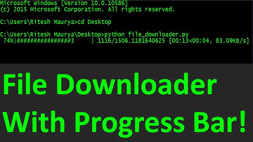 Downloading Files in Python - p.2 Making a Progress Bar!