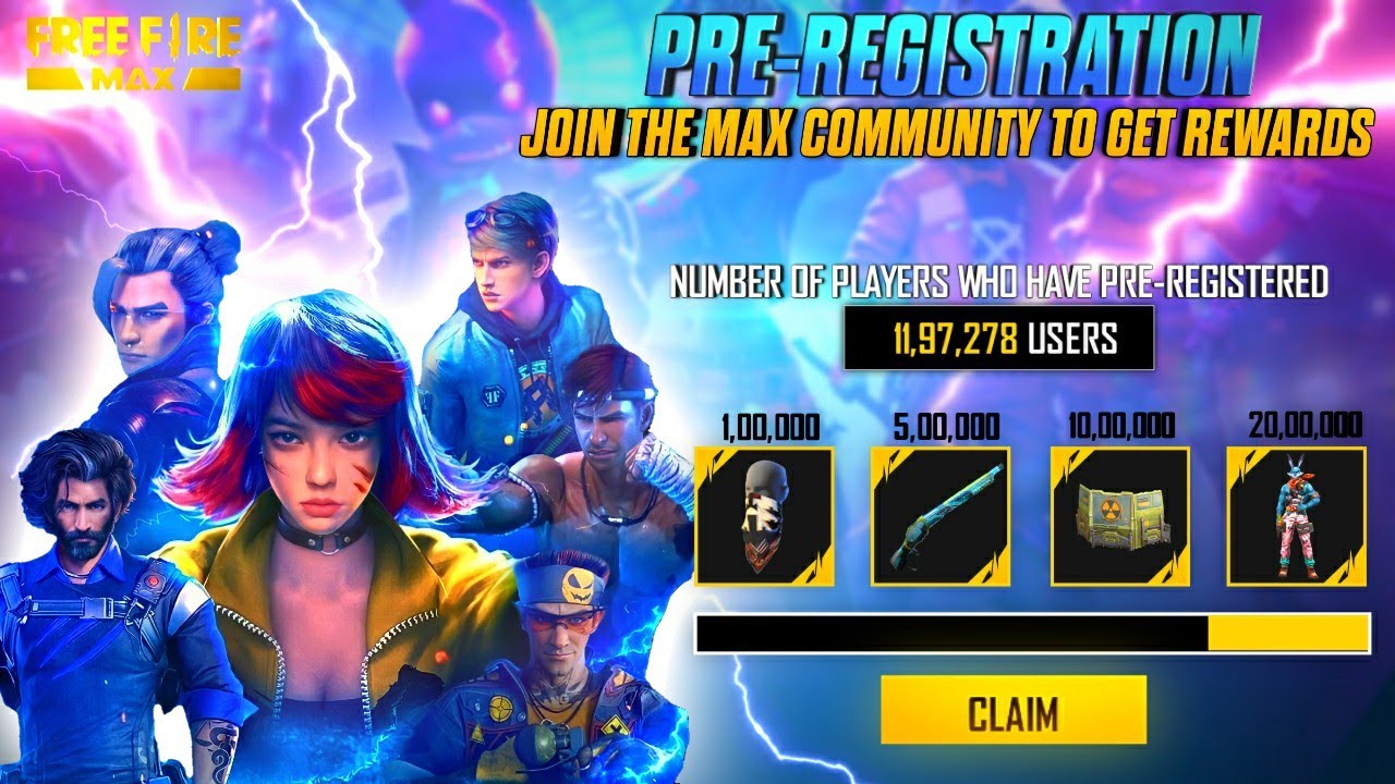 FF MAX PRE-REGISTRATION REWARDS || FREE FIRE MAX PRE-REGISTER 2022 || FREE FIRE UPDATE
