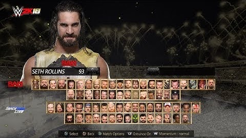 WWE2K18 Concept - Roster, Main Menu & Arena PS4