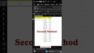 Automated Serial Number in Excel | Excel Hack | Excel Trick #excel #shorts #shortsfeed #ytshorts
