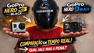 GoPro Hero 3 Black vs GoPro Hero 9 Black – Comparação em Tempo Real! Qual Vale Mais a Pena?