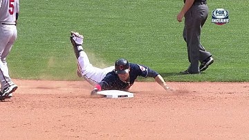 MIN@CLE: Cabrera drives in Kipnis on double