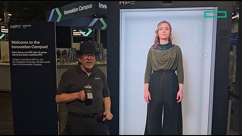 HPE Morpheus Enterprise Software with hologram AI avatar