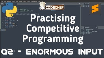 Q2 - Enormous Input Test | Sharping Skills | CP in Python