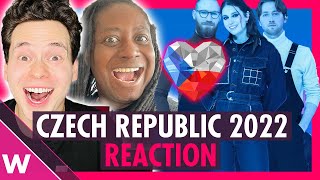 Czech Republic Eurovision 2022 Reaction | We Are Domi "Lights Off"