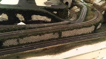 River pass layout HO scale