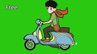 Green Screen Naik Vespa, Ride a scooter free to use