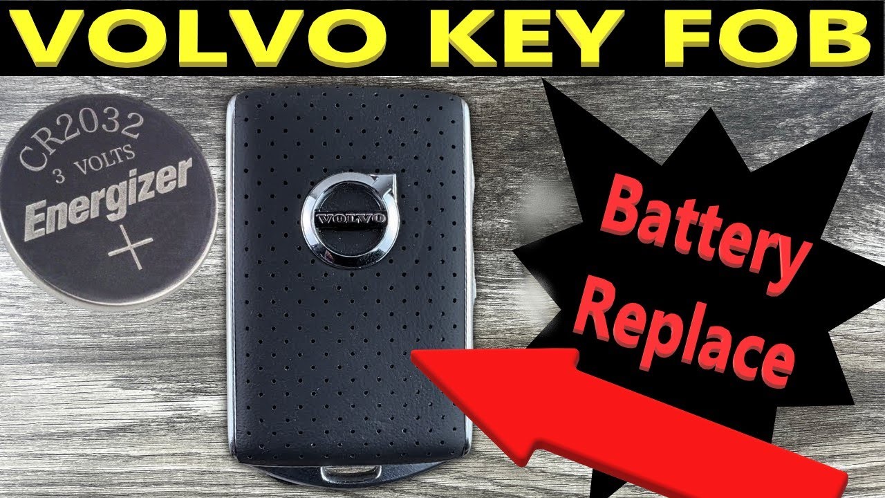 How to replace the battery in a Volvo key fob YouTube
