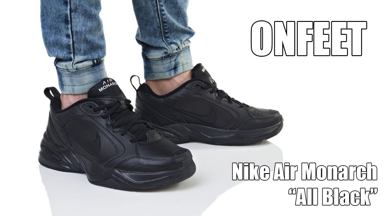 Maestro Pesimista ritmo Onfeet Nike Air Monarch IV "All Black" (415445-001) Review | sneakers.by -  YouTube