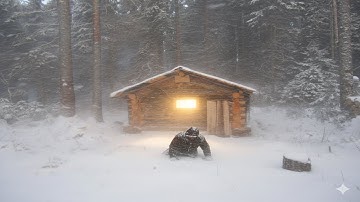Trapped in a Deadly Snowstorm -45°F Snowstorm and wolves, I