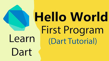 01 Dart Hello World |  First Program | Dart Tutorial for Beginners