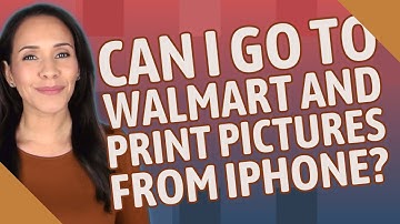 Can I go to Walmart and print pictures from iPhone?
