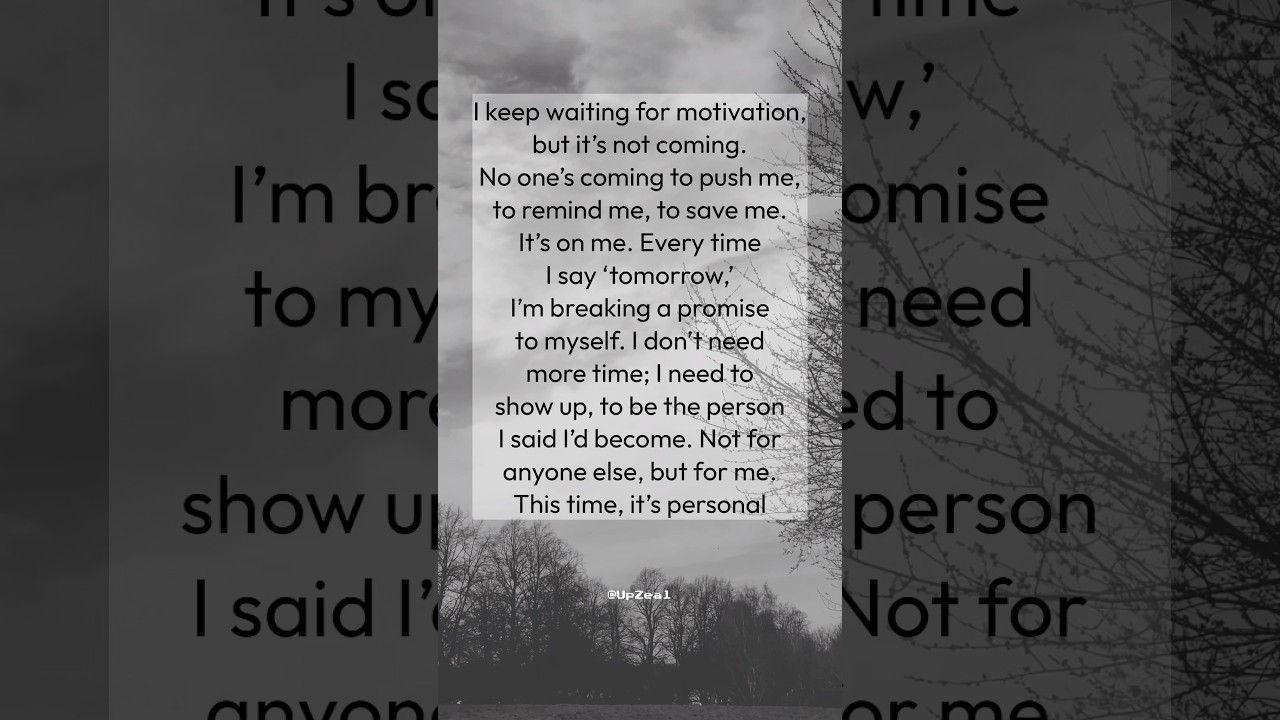 It’s all on YOU. Keep your promise💯