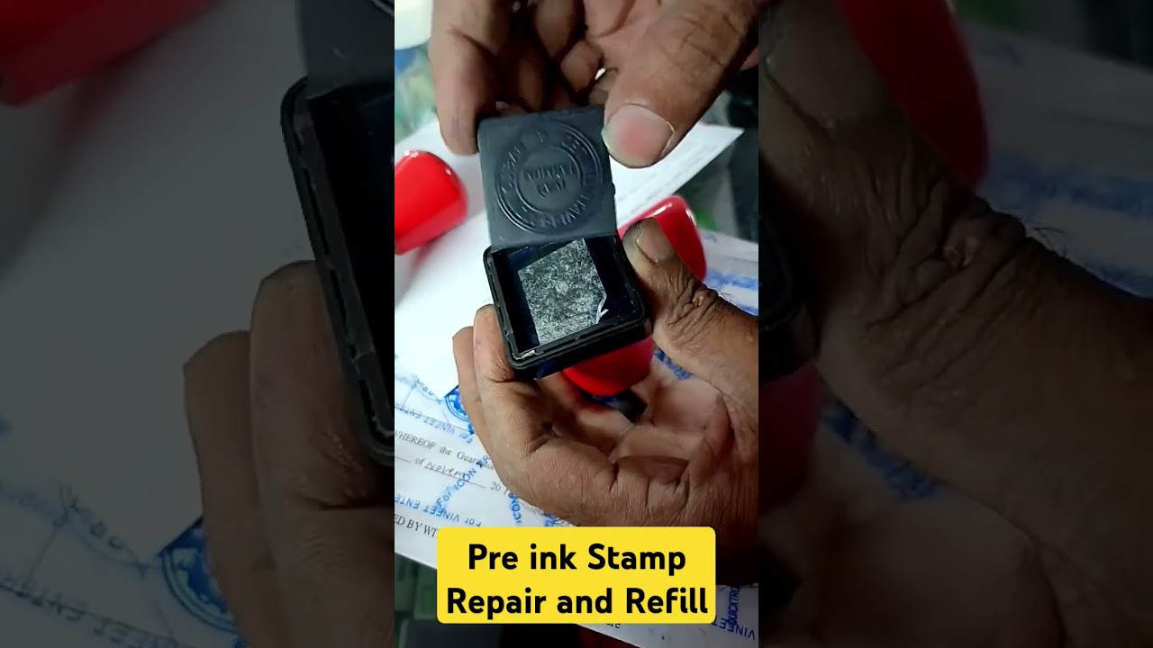 how to Repair Pre inked Stamps 