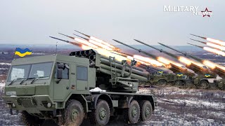 Discover The New Ukrainian Bureviy 220mm Rocket Launcher Most Deadly Used To Fight Russian Troops