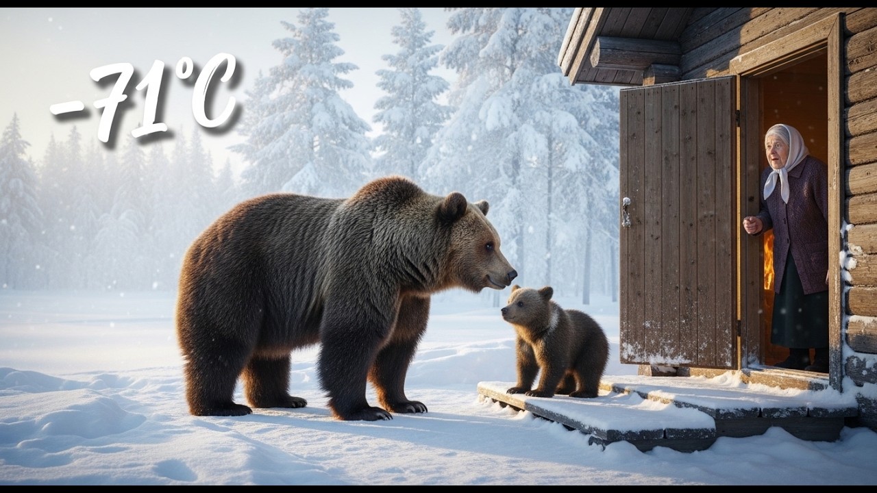 A Wild Bear She Rescued Years Ago Returned to Show Her Its Cubs ❄️🐻