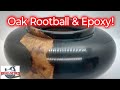 White Oak and Epoxy Hollow Form, My First Epoxy Turn!