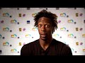 Monfils disccuses his win Tsonga