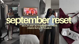September Reset Vlog | getting ready for fall, monthly goals check-in, starting a private practice