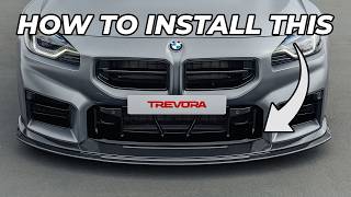 How to install TR87 Track Pack Front Splitter | BMW G87 M2