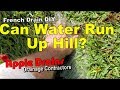 Can Water Run Uphill? French Drain, DIY