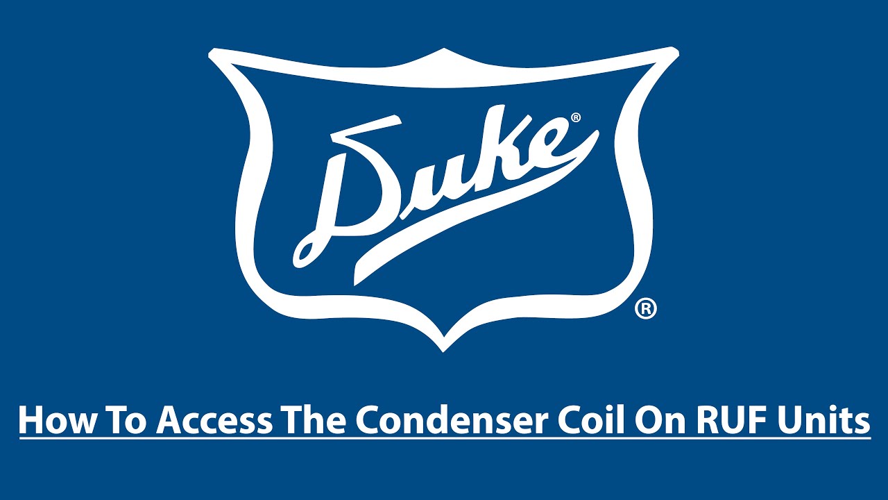 How To Access The Condenser Coil On RUF Units YouTube