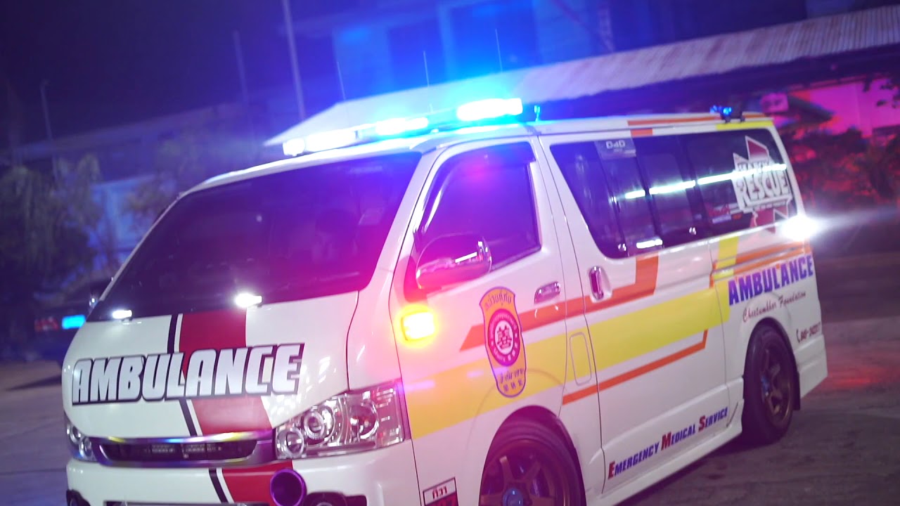 รถตู้พยาบาลสวยๆ รถกู้ภัยจีตัมเกาะอุบลราชธานี | Hiace | 487 Production