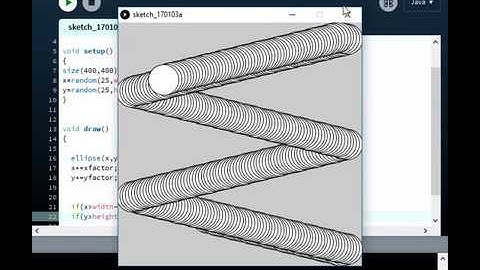 Bouncing ball in processing