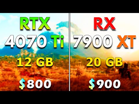 RTX 4070 Ti 12GB vs RX 7900 XT 20GB | PC Gameplay Benchmark Tested