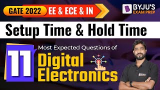 GATE 2022 || Setup Time & Hold Time || Most Expected Questions of Digital Electronics ||  Part-1