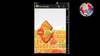 GO Keyboard Orange Theme screenshot 2