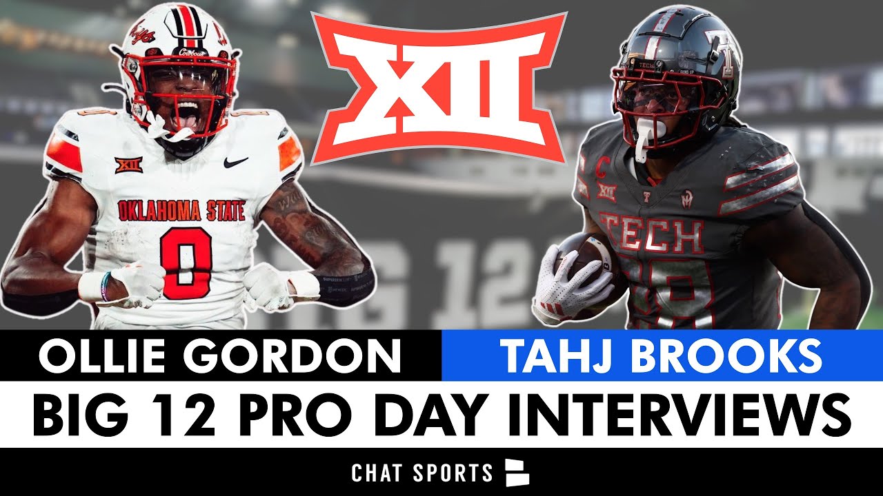 Ollie Gordon, Tahj Brooks & DJ Giddens 2025 Big 12 Pro Day